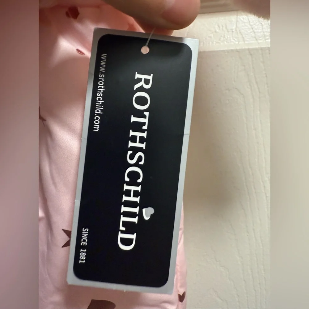 Rothschild Pink Baby Pram Snowsuit with Star Design - NWT - Size 3/6M - Picture 4 of 7